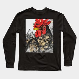 Black rooster Long Sleeve T-Shirt